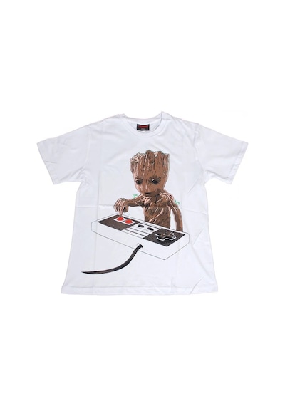 Guardians Of The Galaxy Dj Groot Tişört Beyaz Çok Renkli