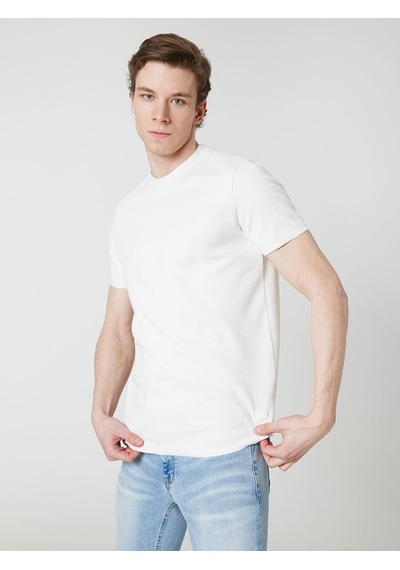 LOFT Regular Fit Erkek Tshirt K.kol Lf2029954 Q1.v1 Beyaz