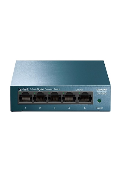 TP-LINK 5-port LS105G GIGABIT YÖNETİLEMEZ SW  TCH ÇELİK KASA