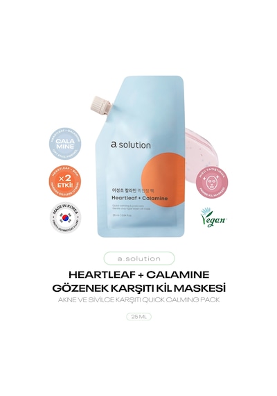 Hassas Ciltlere Özel Derin Gözenek Bakım Kil Maskesi Heartleaf Calamine Pack 25 Ml