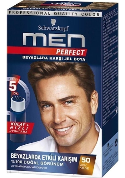 Schwarzkopf Men Beyaz Renk Kırıcı Saç Boyası 500 Açık Kahve