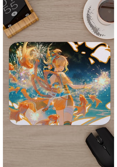 Yoimiya Genshin Impact Anime Gacha V3 - 22x18 Gaming Mouse Pad Fare Altlığı