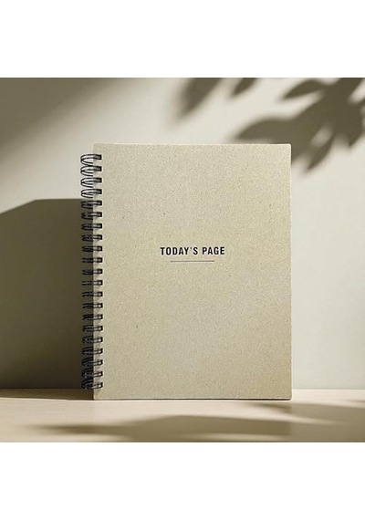 Tarihsiz 6 Aylık Günlük Planlayıcı Spiralli Sert Kapaklı Organizer Not Defteri 204 Sayfa 22 X 28,5 Cm Genel
