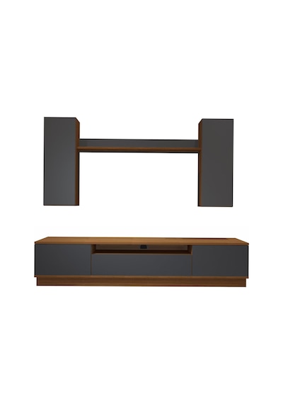 Decoraktiv Trio 5ds Mdf Tv Ünitesi Tv Sehpası Ceviz - Antrasit