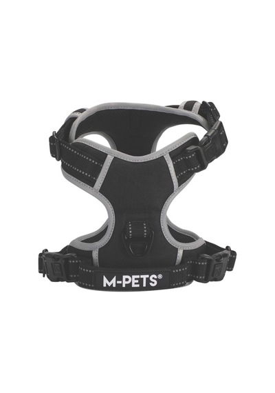 M-pets Hıkıng Reflektörlü Soft Sırt Tasması Black Xl