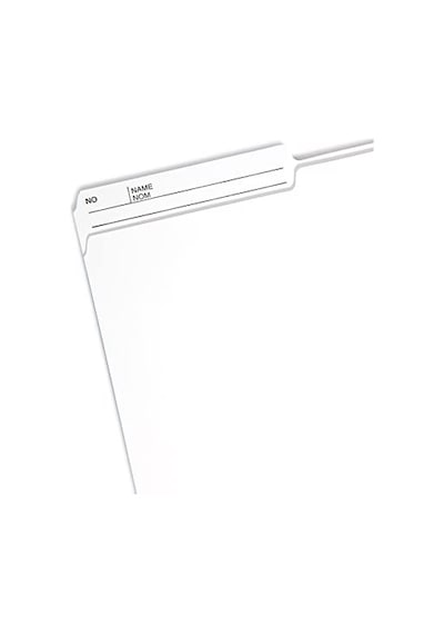 Klasör 1 2-cut 2 Wendbare Tab Gri Kutu Başına 100 10363