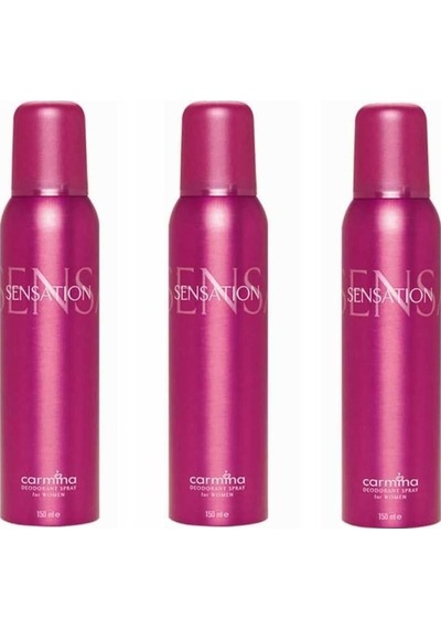Carmina Sensation Kadın Sprey Deodorant 150 ML x 3