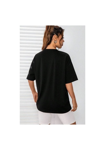 Medinenur Positive Baskılı Unisex Tshirt Siyah