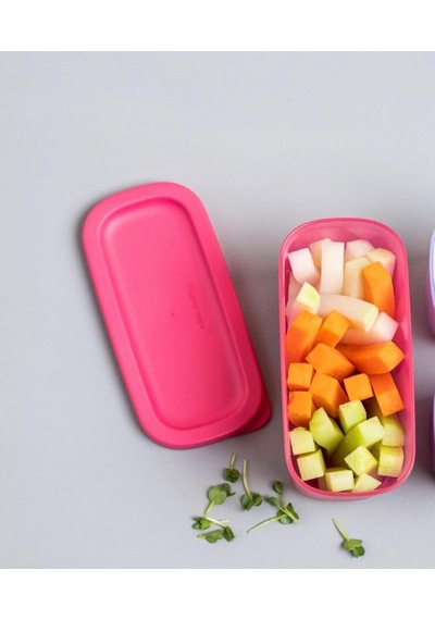 Tupperware Mini Kubik Saklama Kabı 250 Ml Açīk Pembe