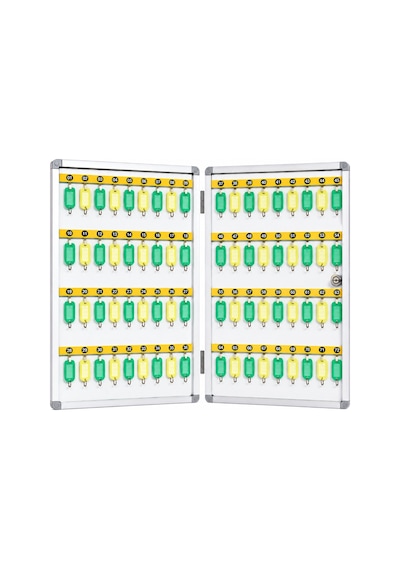 72'li İthal Alüminyum Anahtar Dolabı 40x47x5,5 Cm Gri