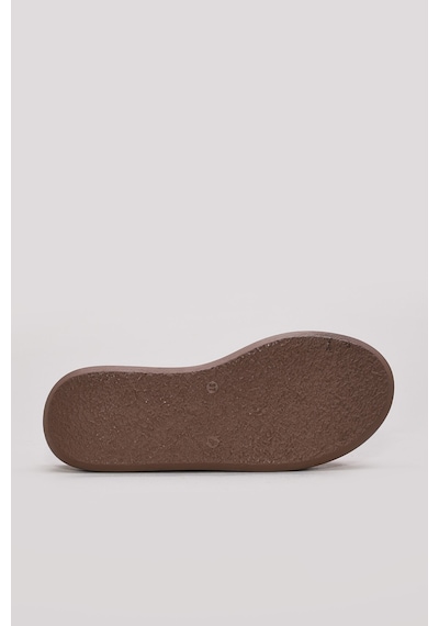 Hakiki Deri Kadın Dolgu Topuk Sandalet 227za15319-1 Kırmızı