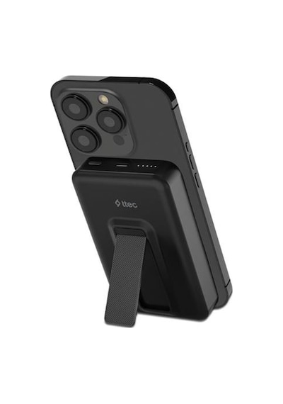 Ttec Recharger M 10.000mah Magsafe Uyumlu Pd 20w Stantlı Kablosuz Taşınabilir Hızlı Şarj Aleti/powerbank Siyah