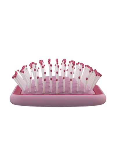 Beauty Pro Puf Açma Tarama Saç Fırçası - Geniş Yüzey Soft Touch Hava Yastıklı Puf Saç Fırçası Pembe