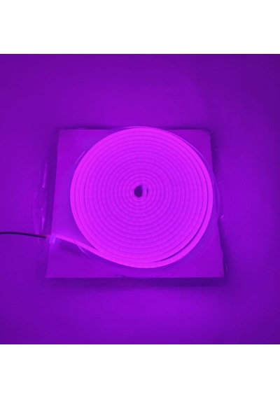 Neon Led Şerit Mor 5 Metre Dc 12v Ip65 Dış Mekân Uyumlu Esnek Aydınlatma