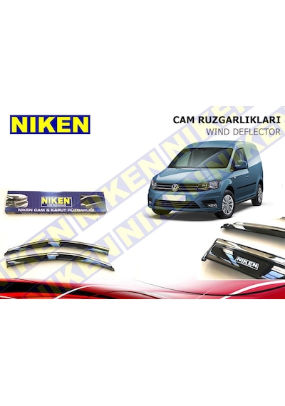 Volkswagen Caddy Kromlu Cam Rüzgarlığı Niken 2003
