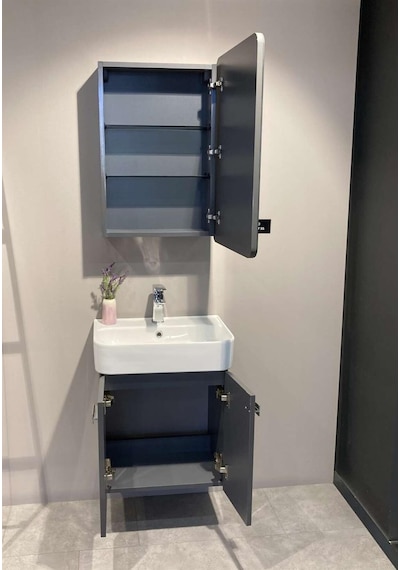 Orka Orbıt 55 Alt Modül + Lavabo Parlak Antrasit Diğer Orka Orbıt 55 Alt Modül + Lavabo Parlak Antrasit Diğer