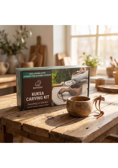 Beavercraft Dıy07 Ceviz Ağacından Kuksa Oyma Seti