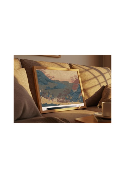 Hokusai Şair Sarumaru Dayu Çerçevesiz Poster 30x42 Cm A3 Tablo Japon Sanatı Duvar Dekoru