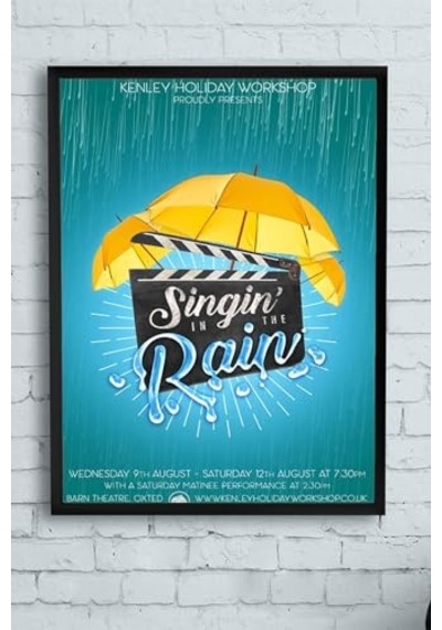 Pster13299 Singin In The Rain Film Afişi Çerçeveli Tablo 4 30 X 40cm