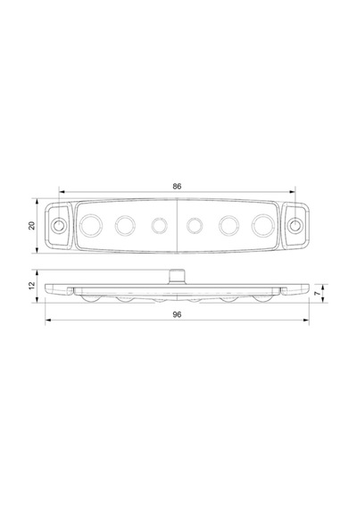 Ahmet Otomotiv 10 Adet Sarı 6 Ledli Parmak Lamba 12v-24v