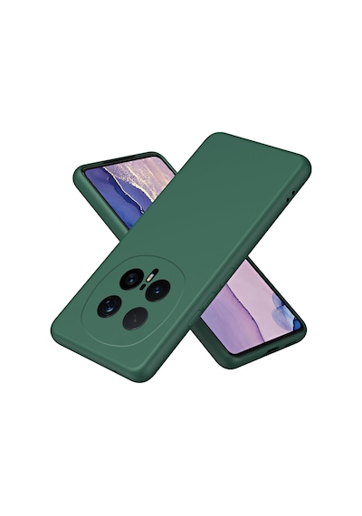 Caseonn Honor Magic 8 Pro Kılıf Kamera Korumalı Mikrofiber Astarlı Lansman Koyu Yeşil
