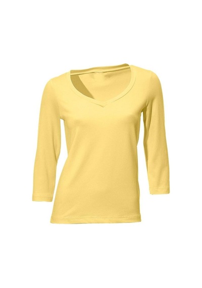 Bulalgiy Kadın Sarı Basic Tişört - Bga783150 Sarı