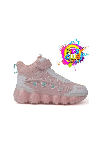 Cool Fred Uzun-25 Bosst Ortopedik Taban Unisex Çocuk Bot Pudra