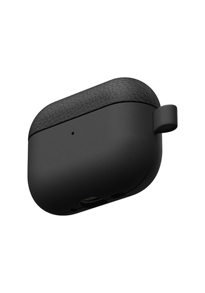 Apple Uyumlu AirPods Pro 3 Amazingthing Glamour Classique Serisi Deri Tasarımlı Kapak Siyah Siyah