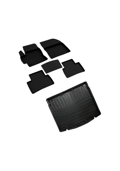 Ferrous Autoaccessories Toyota Corolla Cross İle Uyumlu 4d Paspas Ve 3d Bagaj Havuzu 2020 Ve Üstü Açık Bej