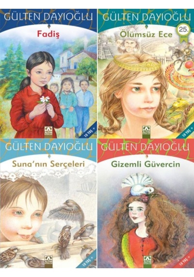 Gülten Dayıoğlu Kitapları Fadiş+ölümsüz Ece+suna'nın Serçeleri+gizemli Güvercin 4 Kitap Set