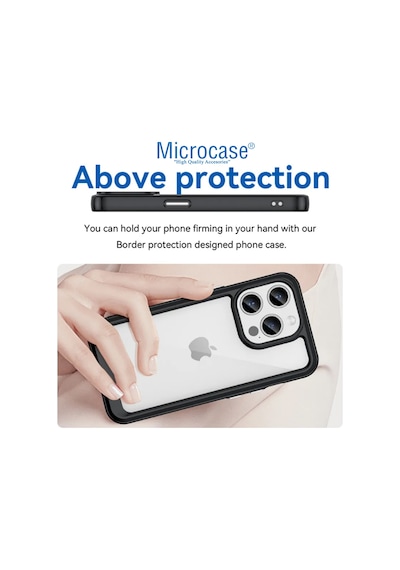 Apple Uyumlu iPhone 15 Pro Shield Dayanıklı Yarı Plastik Kılıf Al8100