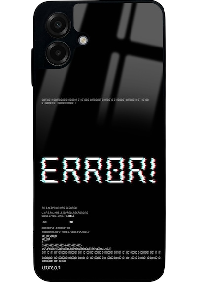 Samsung Uyumlu A07 Error Tasarımlı Glossy Telefon Kılıfı Çok Renkli