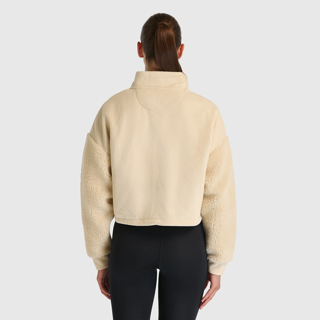 New Balance Nb Lifestyle Kadın Bej Sweatshirt Wnc3512-sst Bej