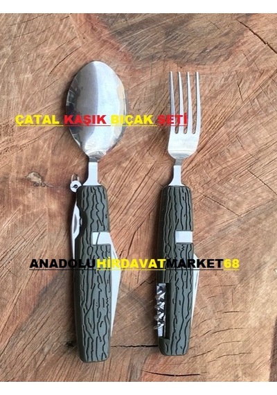 Özs Çekiç Pense Kampçı Seti Avcı Seti Çatak Kaşık Çakı Pense Seti Kahverengi