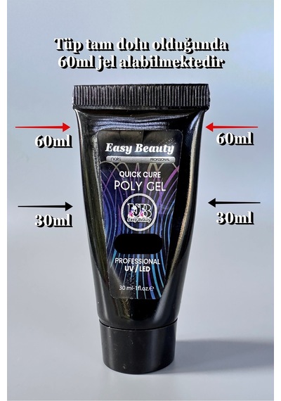 30ml Beyaz Protez Tırnak Jeli Poly Jel Tırnak Uzatma Jeli Polygel Polijel Poly Gel Beyaz