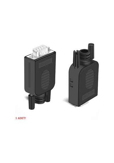 Kutulu Db9 Dişi Konnektör 9 Pin D-sub Seri Port Terminal Adaptör