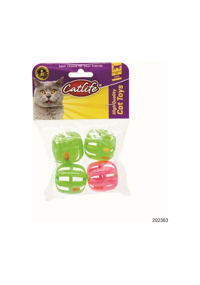 202363 Catlife Plastik Kedi Oyuncağı 4 Lü