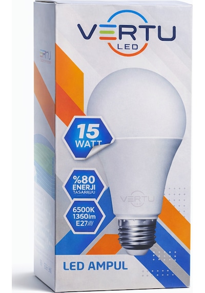 Led Ampul 15 Watt Beyaz Işık 6500k Yüksek Lümen E27 Duy Enerji Tasarruflu