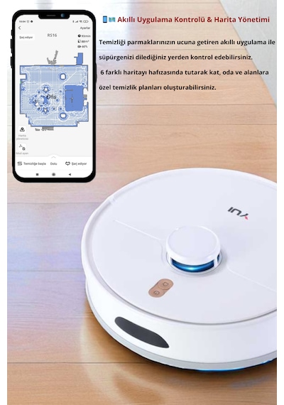 Yui RS16 Akıllı Robot Vacuum & Mop Süpürge