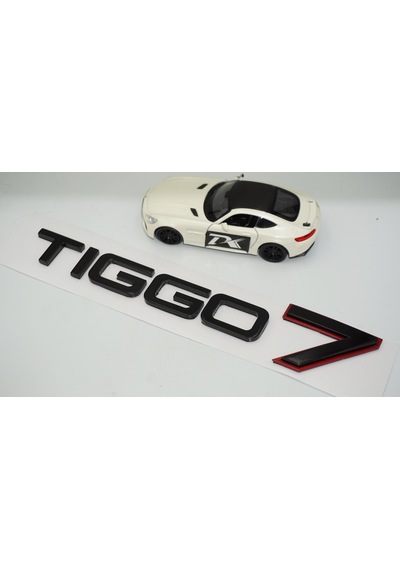 Dk Tuning Chery Tiggo 7 Bagaj Kırmızı Siyah Abs Yazı Logo Amblem Bagaj Arma