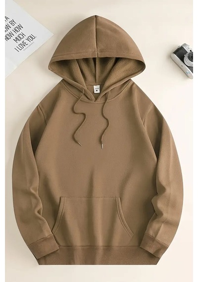 Uyguntarz Starry Sky Baskılı Unisex Oversize Sweatshirt Bej