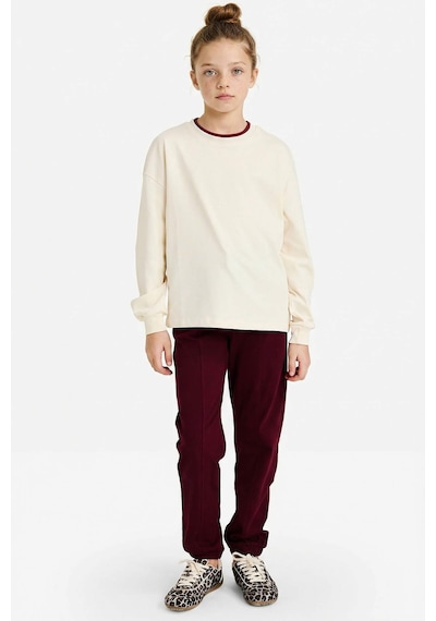 Defacto Jogger Fıt Penye Pantolon Kız Çocuk G0337a826spbr115 Bordo-br115