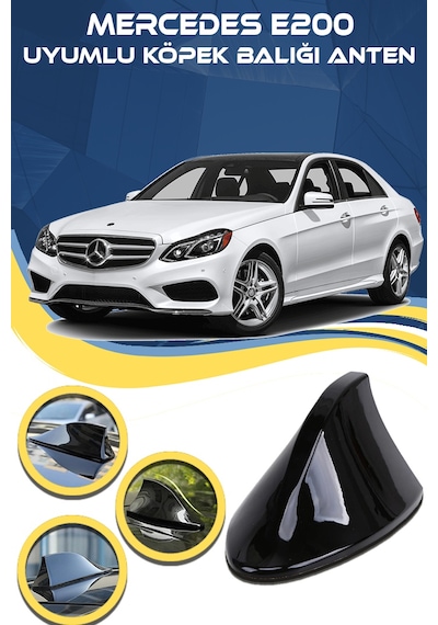 Mercedes E200 Uyumlu Oto Balık Sırtı Anten Elektrikli Köpekbalığı Balina Tavan Anteni