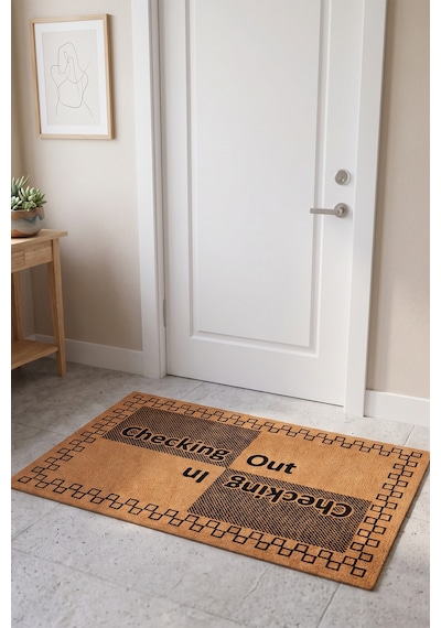 Villadia Home Textile Kapı Önü Paspası Kaymaz Taban Dekoratif Paspas Ev Giriş Antre İç Ve Dış Mekan Paspası 45x70 Cm 7ypycoco