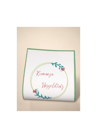 50 Adet Minimal Çiçekli Kına Gecesi Dağıtmalığı 6x6,5 Cm - 3-4 Gr Hijyenik Paketli Hazır Kına Seti