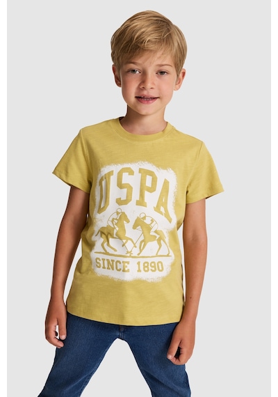 U.S. Polo Assn. Erkek Çocuk Tişört 50327044-vr235 Yag Yesılı