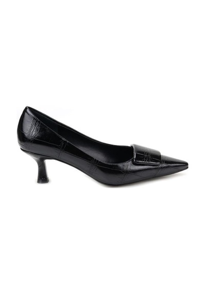 Kuum London K70-8626 Kadın Topuklu Stiletto Ayakkabı Sıyah
