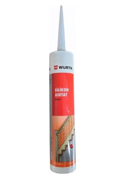Würth Silikon Asetat Beyaz 310 Ml Beyaz