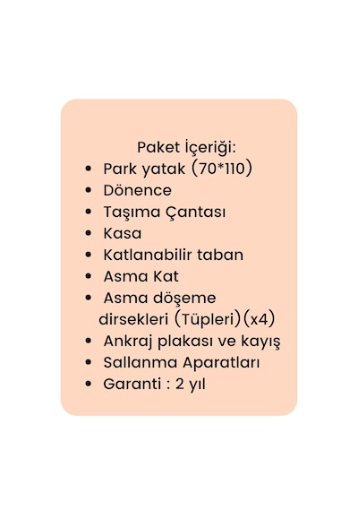 Gulz Atlas Plus Anne Yanı Sallanır Cibinlikli Dönenceli Oyun Parkı Bebek Beşik 70x110 Cm