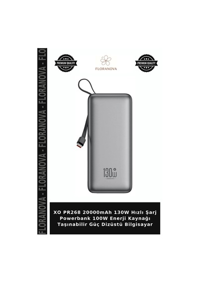 Xo Pr268 20000mah 130w Hızlı Şarj Powerbank 100w Enerji Kaynağı Taşınabilir Güç Dizüstü Bilgisayar Çok Renkli